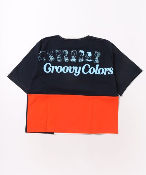 GROOVY COLORS（グルービーカラーズ）の「SNOOPY ALL STAR Wide Tee（Tシャツ/カットソー・キッズ・マルチ・145/135）」の2枚目の写真