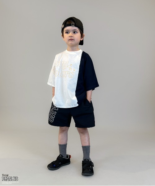 GROOVY COLORS（グルービーカラーズ）の「SNOOPY ALL STAR Wide Tee（Tシャツ/カットソー・キッズ・マルチ・145/135）」の7枚目の写真