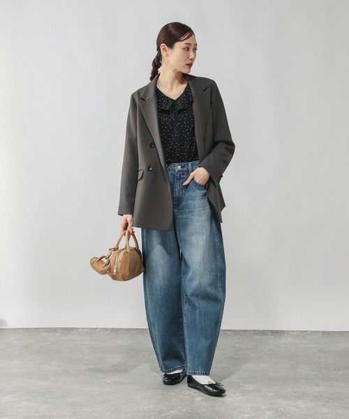 GLOBAL WORK（グローバルワーク）の「アソートフリルブラウス/601183（シャツ/ブラウス・レディース・オフホワイト/その他35/ブラック系その他・LARGE/MEDIUM）」の11枚目の写真