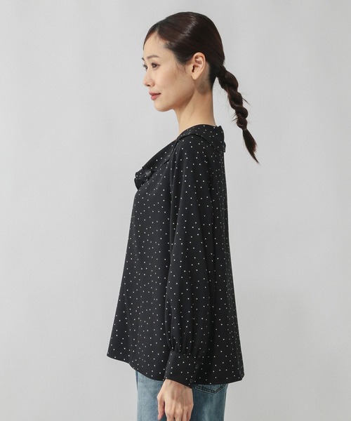 GLOBAL WORK（グローバルワーク）の「アソートフリルブラウス/601183（シャツ/ブラウス・レディース・オフホワイト/その他35/ブラック系その他・LARGE/MEDIUM）」の15枚目の写真