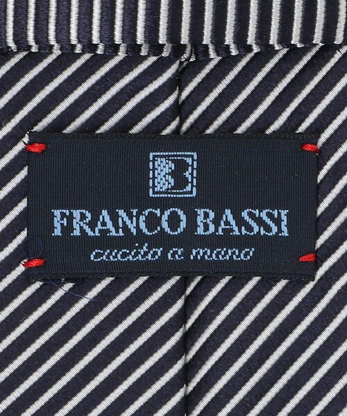 FRANCO BASSI(フランコバッシ)の「<FRANCO BASSI> ネイビー ピンストライプ ネクタイ(ネクタイ・メンズ・ネイビー・FREE)」の5枚目の写真