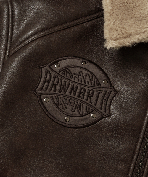 BROWNBREATH（ブラウンブレス）の「BB MOUTON JACKET - BROWN（その他アウター・レディース・その他・M/L/XL）」の4枚目の写真