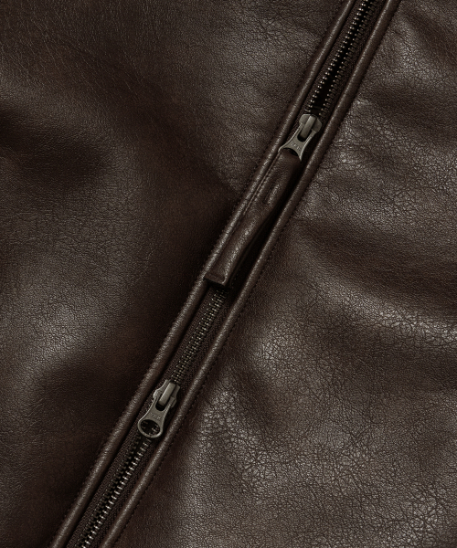 BROWNBREATH（ブラウンブレス）の「BB MOUTON JACKET - BROWN（その他アウター・レディース・その他・M/L/XL）」の6枚目の写真