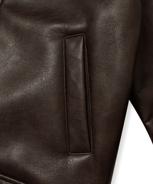 BROWNBREATH（ブラウンブレス）の「BB MOUTON JACKET - BROWN（その他アウター・レディース・その他・M/L/XL）」の7枚目の写真