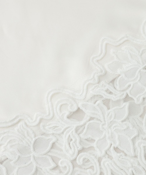 A part by（アパートバイ）の「サンカクレーススカーフ（バンダナ/スカーフ・レディース・オフホワイト/ブラック・FREE）」の12枚目の写真