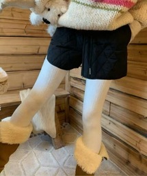 4色展開【Y2Kガーリー】レトロキルティングショートパンツ
