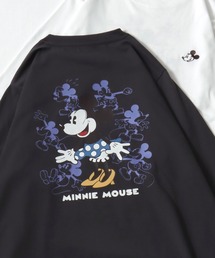 2026SS Disney/ディズニー ミッキー/ミニー ワンポイント刺繍 バックプリント 長袖 ロングスリーブTシャツ