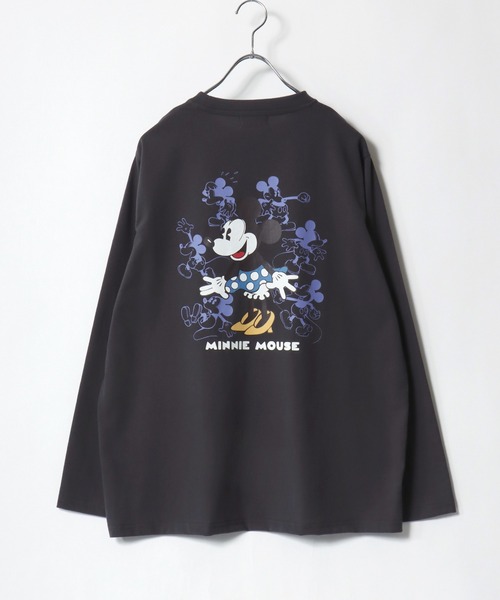 Disney(ディズニー)の「2026SS Disney/ディズニー ミッキー/ミニー ワンポイント刺繍 バックプリント 長袖 ロングスリーブTシャツ(Tシャツ/カットソー・レディース・スミクロ/アッシュグレー/ネイビー/ホワイト・M/L)」の13枚目の写真