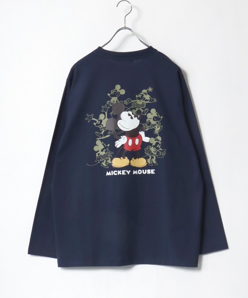 Disney(ディズニー)の「2026SS Disney/ディズニー ミッキー/ミニー ワンポイント刺繍 バックプリント 長袖 ロングスリーブTシャツ(Tシャツ/カットソー・レディース・スミクロ/アッシュグレー/ネイビー/ホワイト・M/L)」の17枚目の写真