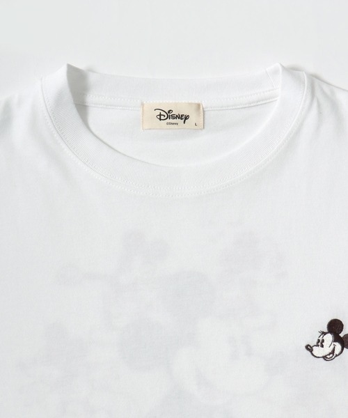 Disney(ディズニー)の「2026SS Disney/ディズニー ミッキー/ミニー ワンポイント刺繍 バックプリント 長袖 ロングスリーブTシャツ(Tシャツ/カットソー・レディース・スミクロ/アッシュグレー/ネイビー/ホワイト・M/L)」の18枚目の写真