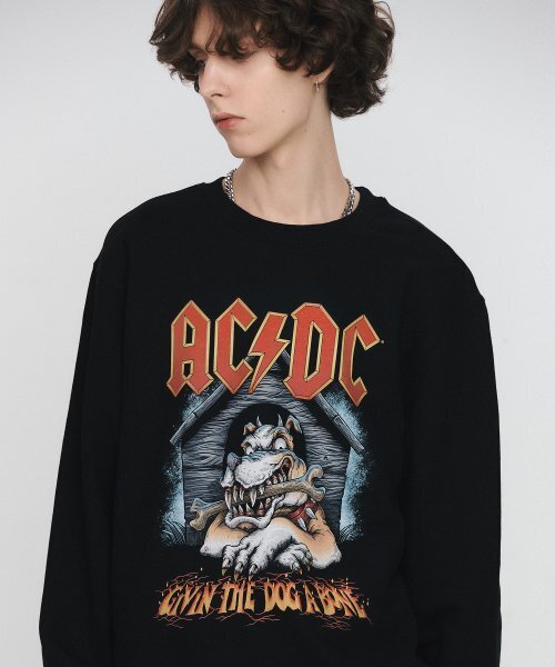 Bravado(ブラヴァド)の「ACDC Dog A Bone 1 Sweatshirt BK (BRENT2324)(スウェット・メンズ・その他・M/L/XL)」の1枚目の写真