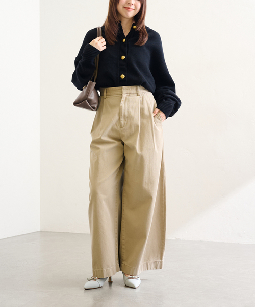 MILOS（ミロス）の「MILOS/ミロス WIDE SLIM BAG（ハンドバッグ・レディース・ブラック/ベージュ・FREE）」の6枚目の写真