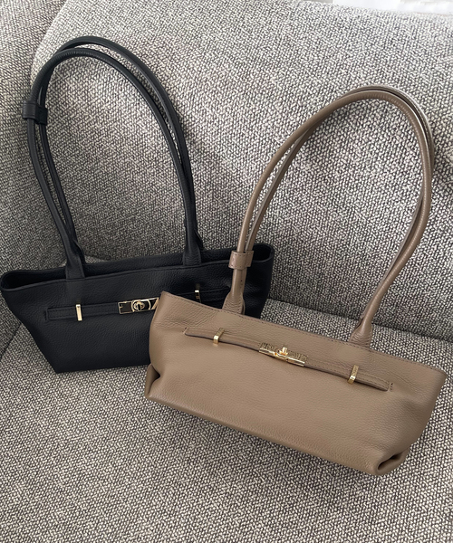 MILOS（ミロス）の「MILOS/ミロス WIDE SLIM BAG（ハンドバッグ・レディース・ブラック/ベージュ・FREE）」の9枚目の写真