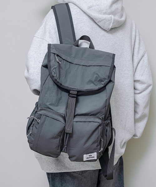 WESTSEA(ウエストシー)の「A4対応 ナイロン バックパック フラップデザイン(バックパック/リュック・メンズ・グレー/ブラック/アイボリー・FREE)」の16枚目の写真