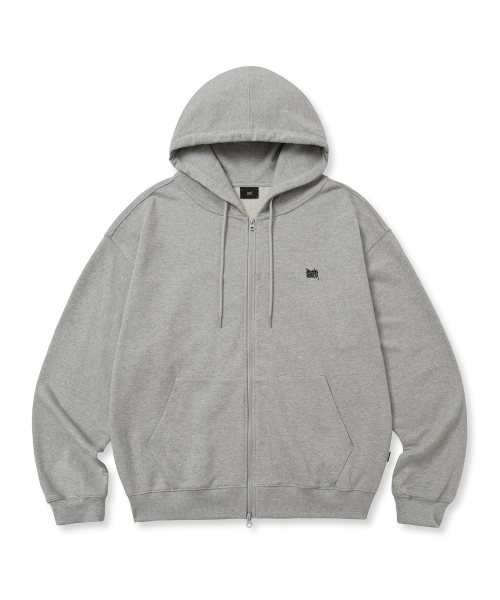 BROWNBREATH（ブラウンブレス）の「[25FALL] TAG HOOD ZIP UP - MELANGE GREY（パーカー・メンズ・その他・S/M/L/2XL/XL）」の2枚目の写真