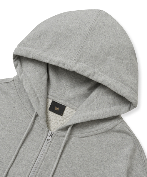 BROWNBREATH（ブラウンブレス）の「[25FALL] TAG HOOD ZIP UP - MELANGE GREY（パーカー・メンズ・その他・S/M/L/2XL/XL）」の3枚目の写真