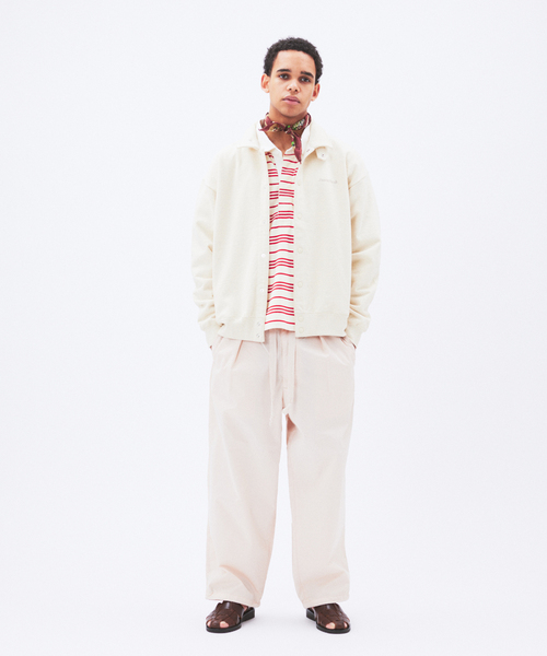 Snow Peak（スノーピーク）の「snow peak / スノーピーク 別注 リサイクル コットン スナップ カーディガン（スウェット・メンズ・サファリグリーン/アイボリー/ピンク・LARGE/MEDIUM）」の11枚目の写真