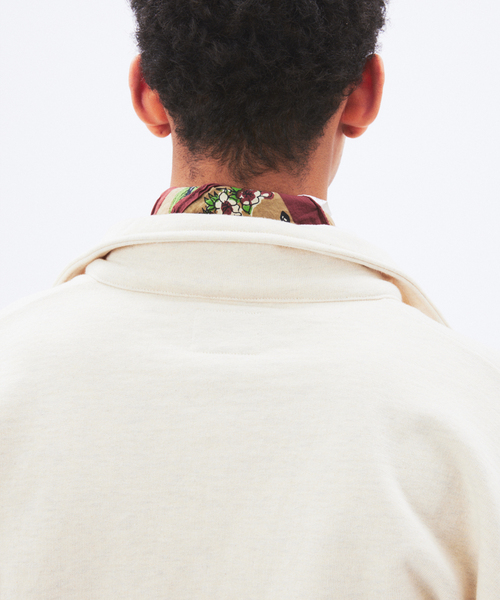 Snow Peak（スノーピーク）の「snow peak / スノーピーク 別注 リサイクル コットン スナップ カーディガン（スウェット・メンズ・サファリグリーン/アイボリー/ピンク・LARGE/MEDIUM）」の19枚目の写真