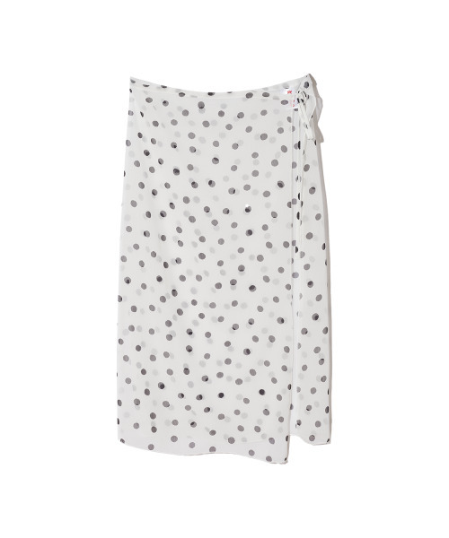 ITZAVIBE(イッザバイブ)の「WHITE DOTTED LAYERED WRAP LONG SKIRT(スカート・レディース・その他・ONE SIZE)」の11枚目の写真