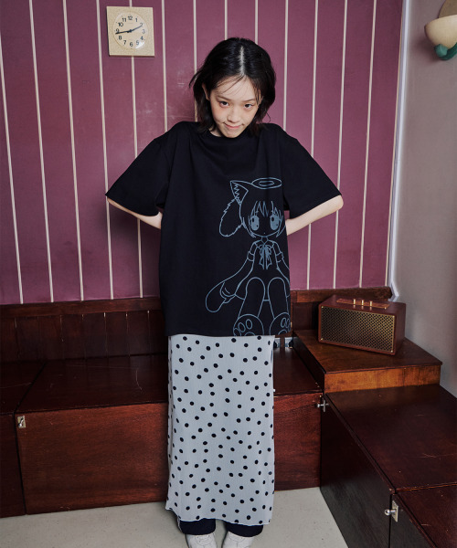 ITZAVIBE(イッザバイブ)の「WHITE DOTTED LAYERED WRAP LONG SKIRT(スカート・レディース・その他・ONE SIZE)」の12枚目の写真