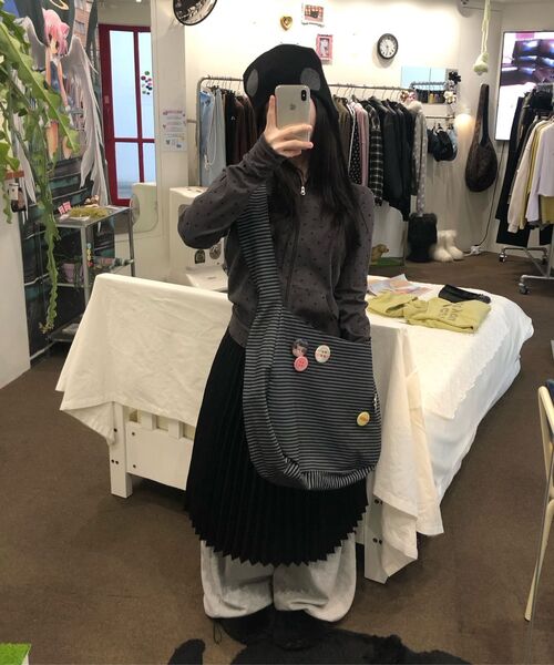ITZAVIBE(イッザバイブ)の「WHITE DOTTED LAYERED WRAP LONG SKIRT(スカート・レディース・その他・ONE SIZE)」の8枚目の写真