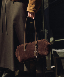 ローブショルダー スエード ダークブラウン