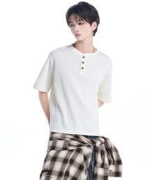 ADRER(�A�h���[)��Waffle Heavy Henley Neck Tee / ���b�t�� �w�r�[ �w�����[�l�b�NT(T�V���c/�J�b�g�\�[)