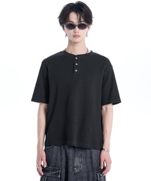 ADRER（アドラー）の「Waffle Heavy Henley Neck Tee / ワッフル ヘビー ヘンリーネックT（Tシャツ/カットソー）」