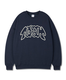 TOPBOY（トップボーイ）の「ベトラインオーバーサイズ裏起毛プリントスウェットシャツ（スウェット）」