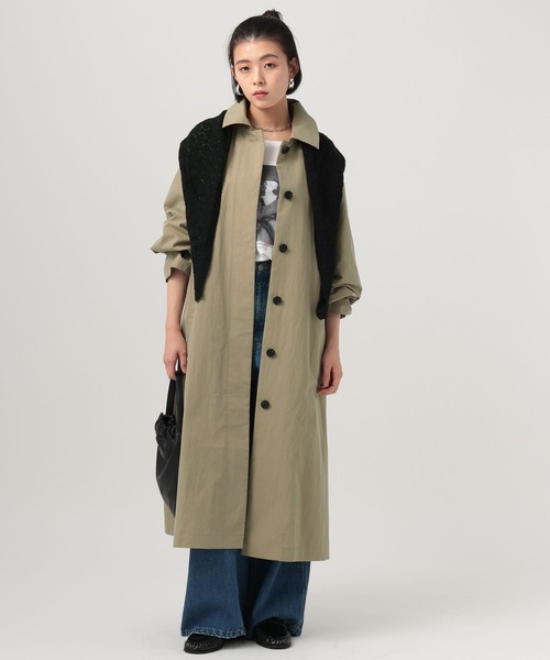 BAYFLOW(ベイフロー)の「ステンカラーロングコート(ステンカラーコート・レディース・ブラウン系その他/キャメル・FREE)」の22枚目の写真