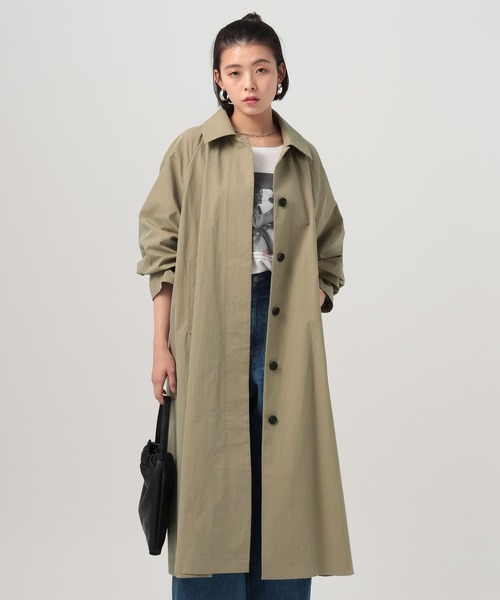 BAYFLOW(ベイフロー)の「ステンカラーロングコート(ステンカラーコート・レディース・ブラウン系その他/キャメル・FREE)」の17枚目の写真