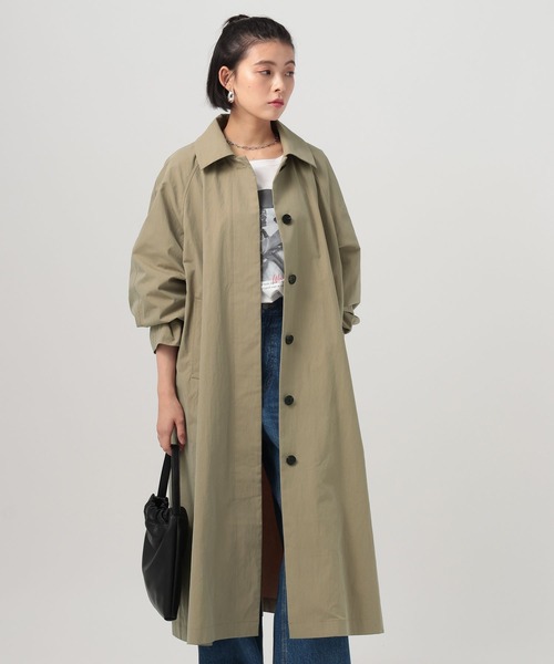 BAYFLOW(ベイフロー)の「ステンカラーロングコート(ステンカラーコート・レディース・ブラウン系その他/キャメル・FREE)」の18枚目の写真