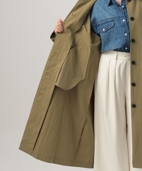 BAYFLOW(ベイフロー)の「ステンカラーロングコート(ステンカラーコート・レディース・ブラウン系その他/キャメル・FREE)」の6枚目の写真