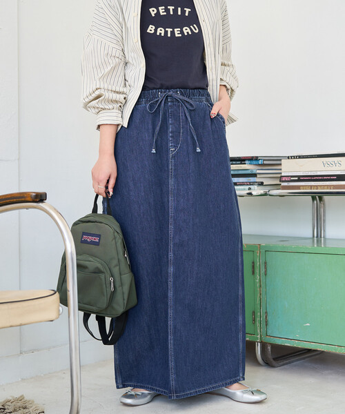 FREAK'S STORE(フリークスストア)の「限定展開 Lee × FREAK'S STORE/リー 別注 ペインター イージースカート(デニムスカート・レディース・ブルー/ネイビー/サックスブルー・MEDIUM/SMALL)」の14枚目の写真