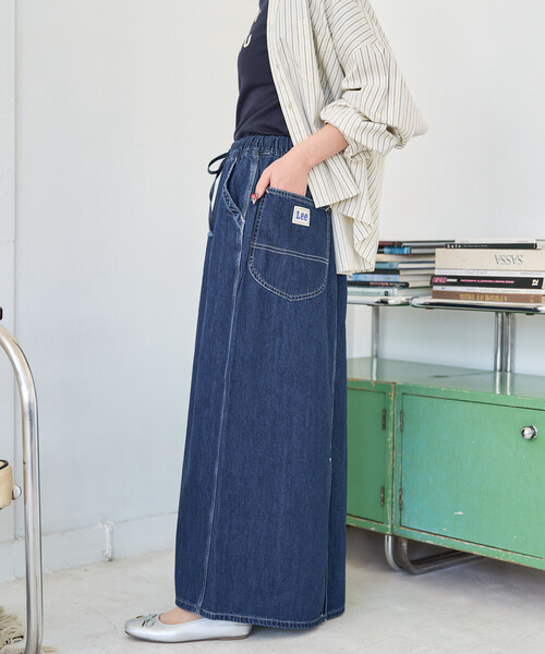 FREAK'S STORE(フリークスストア)の「限定展開 Lee × FREAK'S STORE/リー 別注 ペインター イージースカート(デニムスカート・レディース・ブルー/ネイビー/サックスブルー・MEDIUM/SMALL)」の16枚目の写真