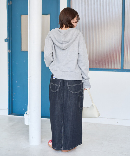 FREAK'S STORE(フリークスストア)の「限定展開 Lee × FREAK'S STORE/リー 別注 ペインター イージースカート(デニムスカート・レディース・ブルー/ネイビー/サックスブルー・MEDIUM/SMALL)」の21枚目の写真