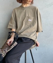 Marmot（マーモット）の「【WEB先行予約】[Marmot マーモット] 別注 ドローコード付き ワッペンロゴ ポケットTシャツ（Tシャツ/カットソー）」