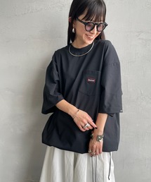 Marmot（マーモット）の「【WEB先行予約】[Marmot マーモット] 別注 ドローコード付き ワッペンロゴ ポケットTシャツ（Tシャツ/カットソー）」