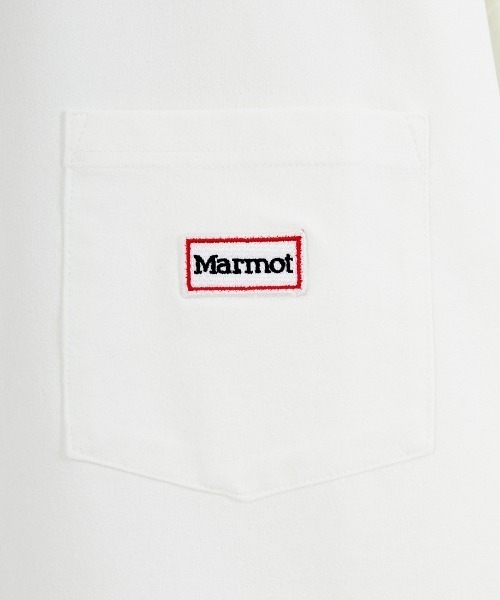 MARMOT（マーモット）の「【WEB先行予約】[Marmot/マーモット] 別注 ドローコード付き ワッペンロゴ ポケットTシャツ（Tシャツ/カットソー・レディース・ブラック/ホワイト/ベージュ・XL/L/M/S）」の18枚目の写真
