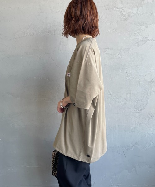 MARMOT（マーモット）の「【WEB先行予約】[Marmot/マーモット] 別注 ドローコード付き ワッペンロゴ ポケットTシャツ（Tシャツ/カットソー・レディース・ブラック/ホワイト/ベージュ・XL/L/M/S）」の11枚目の写真