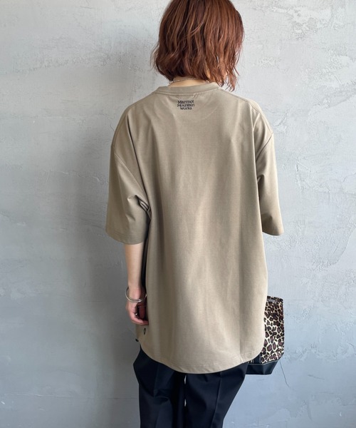 MARMOT（マーモット）の「【WEB先行予約】[Marmot/マーモット] 別注 ドローコード付き ワッペンロゴ ポケットTシャツ（Tシャツ/カットソー・レディース・ブラック/ホワイト/ベージュ・XL/L/M/S）」の12枚目の写真