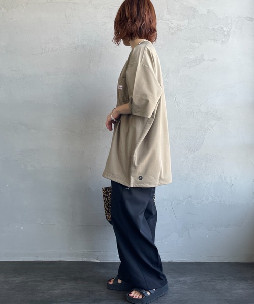 MARMOT（マーモット）の「【WEB先行予約】[Marmot/マーモット] 別注 ドローコード付き ワッペンロゴ ポケットTシャツ（Tシャツ/カットソー・レディース・ブラック/ホワイト/ベージュ・XL/L/M/S）」の14枚目の写真