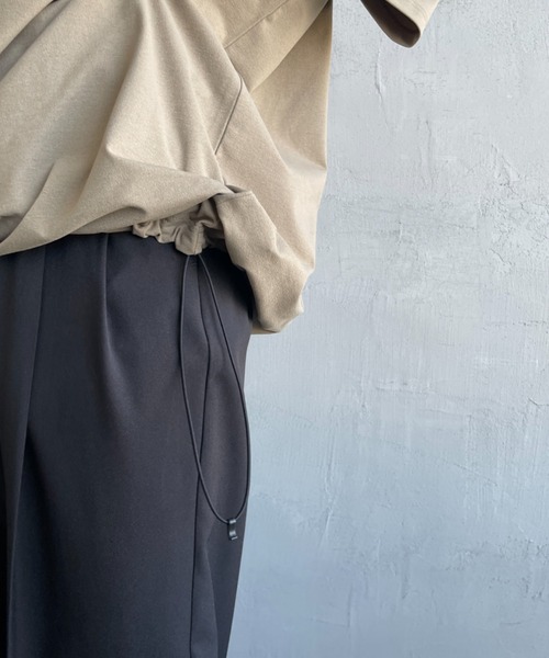 MARMOT（マーモット）の「【WEB先行予約】[Marmot/マーモット] 別注 ドローコード付き ワッペンロゴ ポケットTシャツ（Tシャツ/カットソー・レディース・ブラック/ホワイト/ベージュ・XL/L/M/S）」の9枚目の写真