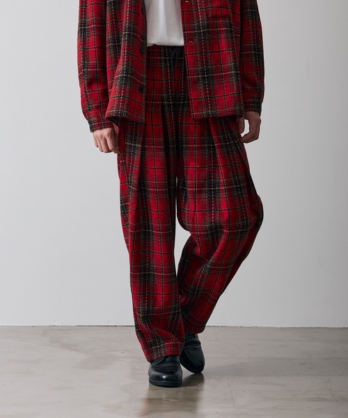 improves（インプローブス）の「チェック ワイドパンツ（スラックス・メンズ・C/A/B・LARGE/MEDIUM/SMALL）」の2枚目の写真