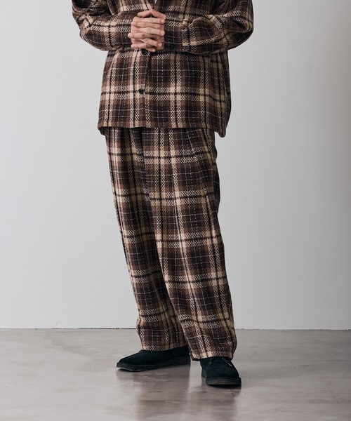 improves（インプローブス）の「チェック ワイドパンツ（スラックス・メンズ・C/A/B・LARGE/MEDIUM/SMALL）」の3枚目の写真