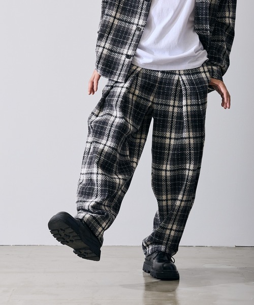 improves（インプローブス）の「チェック ワイドパンツ（スラックス・メンズ・C/A/B・LARGE/MEDIUM/SMALL）」の5枚目の写真