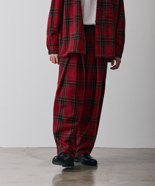 improves（インプローブス）の「チェック ワイドパンツ（スラックス・メンズ・C/A/B・LARGE/MEDIUM/SMALL）」の21枚目の写真