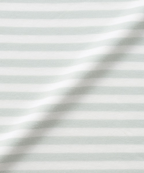 無印良品(ムジルシリョウヒン)の「ベビー あたまするっと 綿天竺編みクルーネック長袖Tシャツ ボーダー(Tシャツ/カットソー・キッズ・ブラック系/ベージュ系/グリーン系/ピンク系・80/90/100)」の12枚目の写真