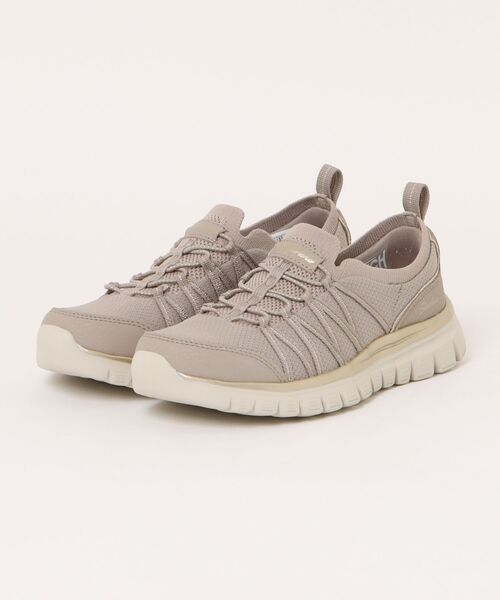 SKECHERS（スケッチャーズ）の「SKECHERS スケッチャーズ GRACEFUL-PURECRUSH【軽量】レディーススニーカー スリッポン(グレースフル-ピュアクラッシュ) 100888（スニーカー・レディース・ホワイト系その他/ベージュ系その他2/ブラック系その他・23.0cm/23.5cm/24.0cm/24.5cm/25.0cm/22.5cm）」の3枚目の写真
