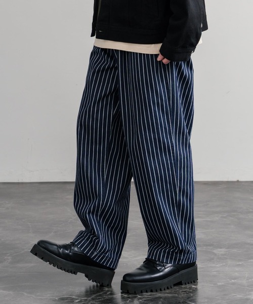 KRIFF MAYER(クリフメイヤー)の「KRIFF MAYER クリフメイヤー ワイドデニムウエスタンパンツ 2534005(デニムパンツ・メンズ・ライトブルー/アイボリー/ストライプ/ダークブルー/チャコール・L/XL/M)」の5枚目の写真